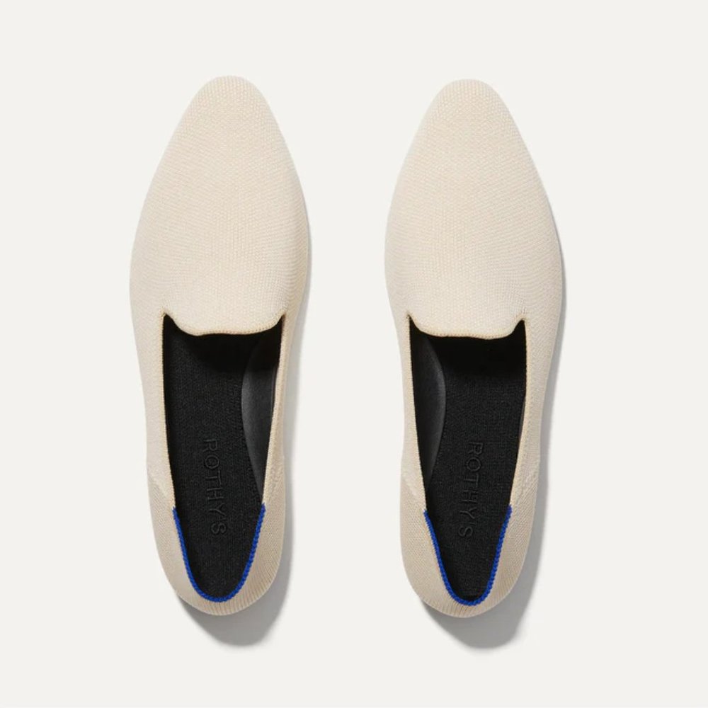 NWT Rothy's Almond Loafer in Vanilla Bean